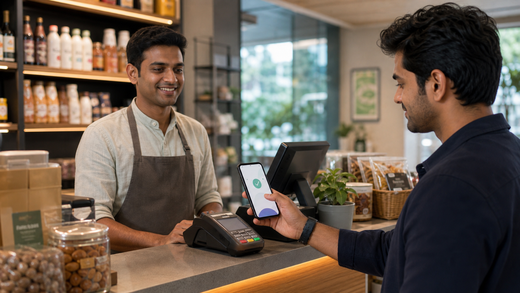 Payment guide visual for India users